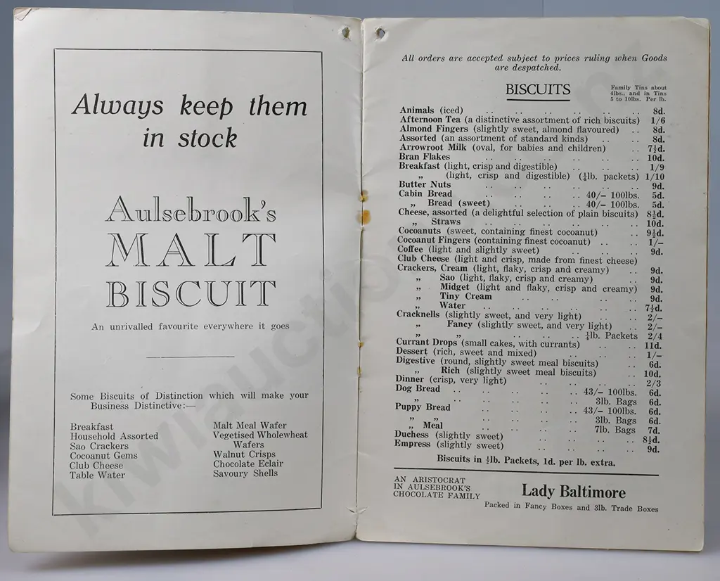 AULSEBROOKS PRICE LISTS Image 1++