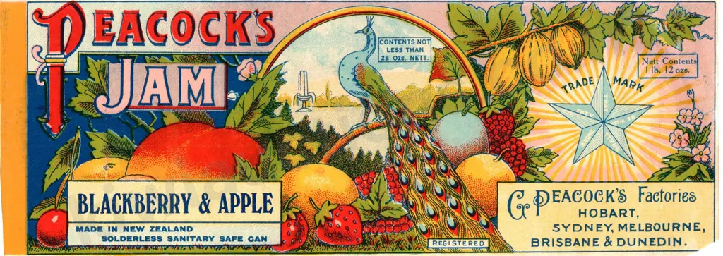 PEACOCKS JAM LABELS Image 1++