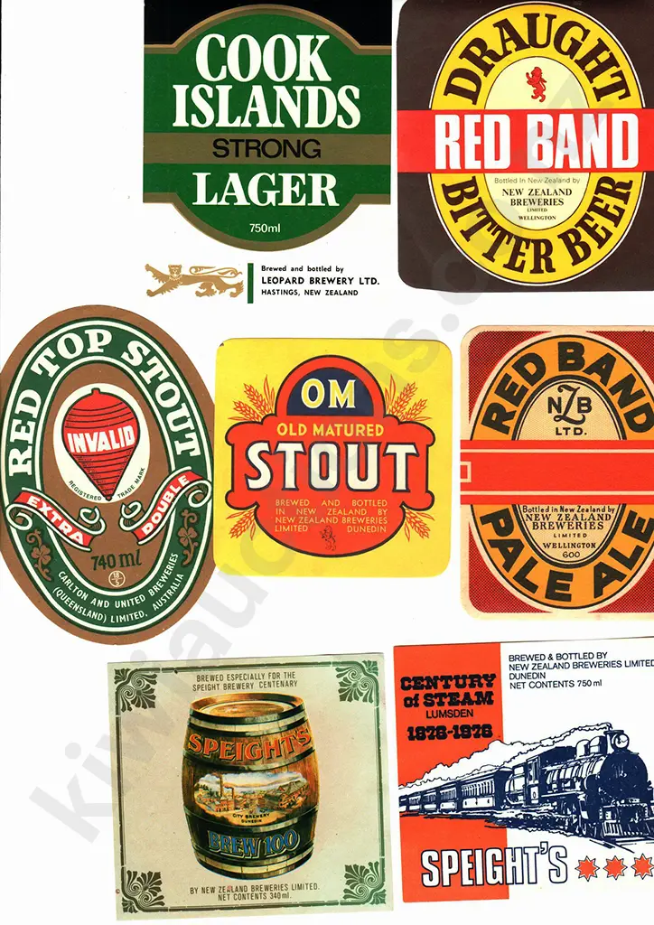 NEW ZEALAND BEER LABELS Image 1++