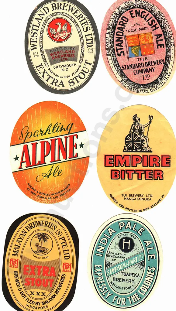 NEW ZEALAND BEER LABELS Image 1++