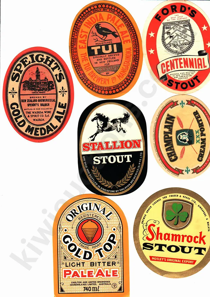 NEW ZEALAND BEER LABELS Image 1++