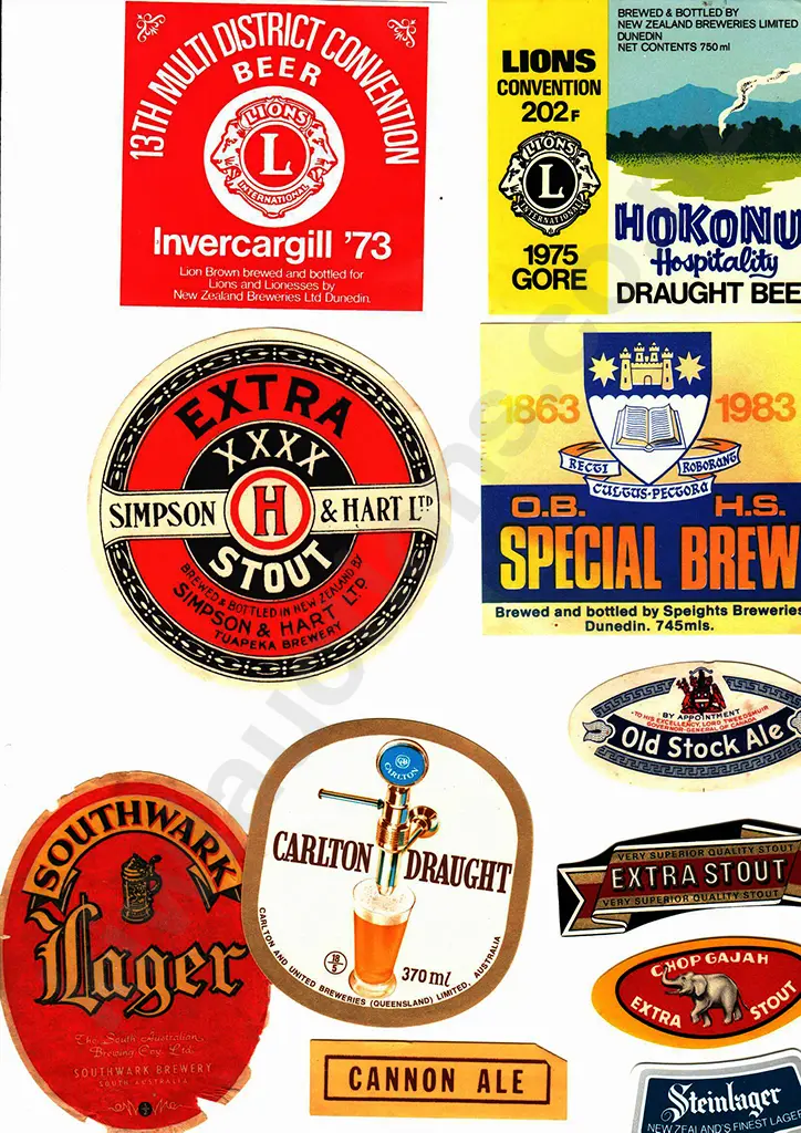 NEW ZEALAND BEER LABELS Image 1++