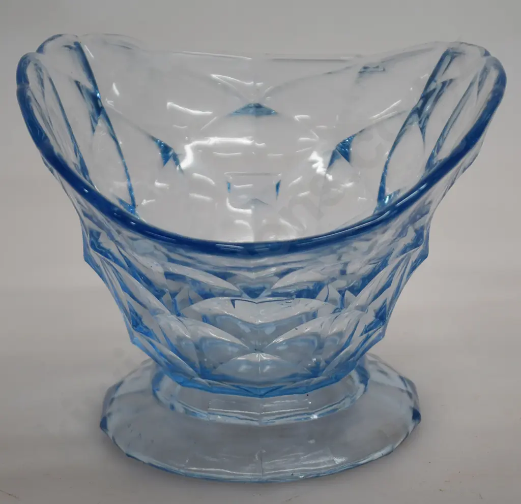 DEPRESSION GLASS PIECES IN PALE BLUE Image 1++