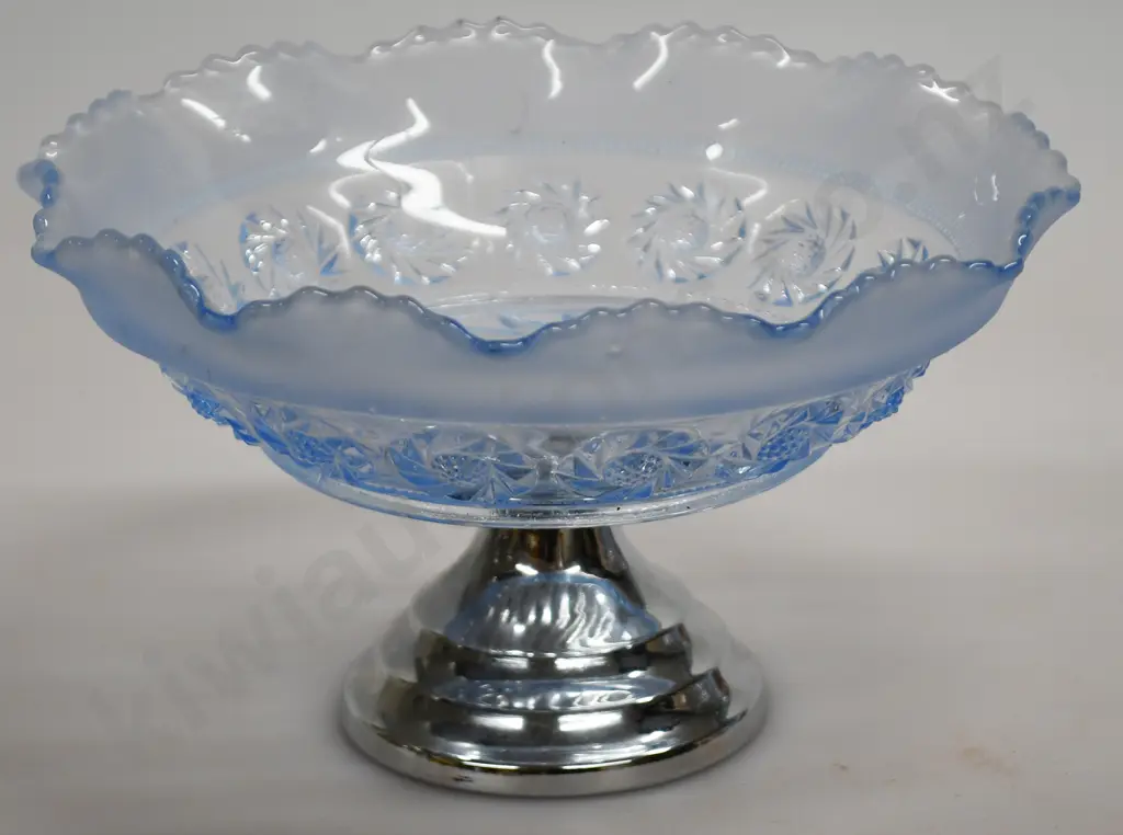 DEPRESSION GLASS PIECES IN PALE BLUE Image 1++