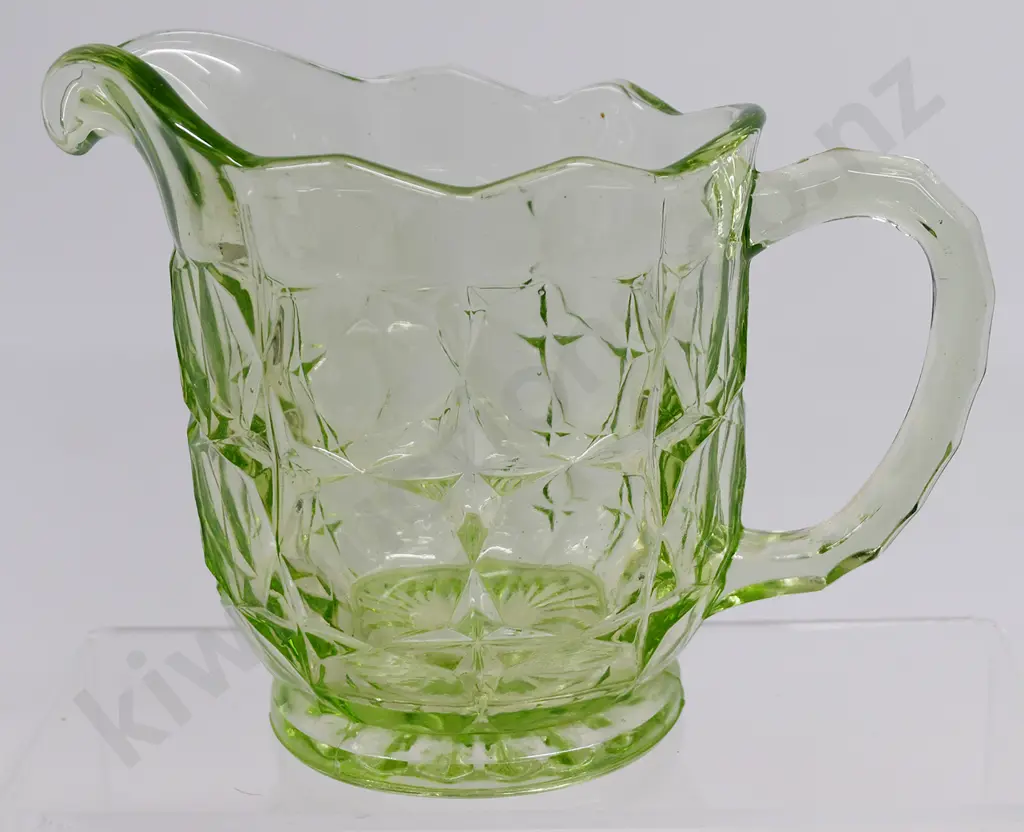 URANIUM GLASS JUG Image 1++