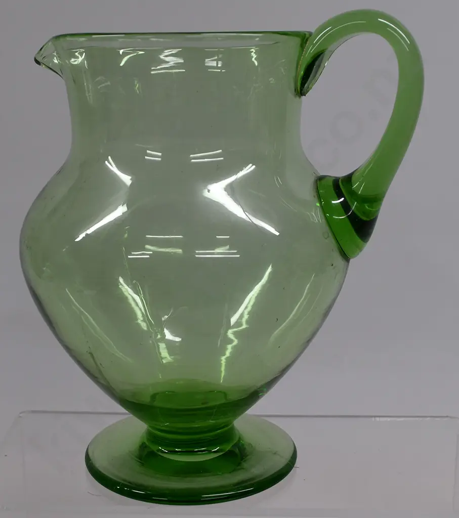 URANIUM GLASS JUG Image 1++