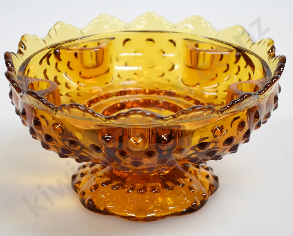 GROUP OF AMBER DEPRESSION GLASS WARES Image 1++
