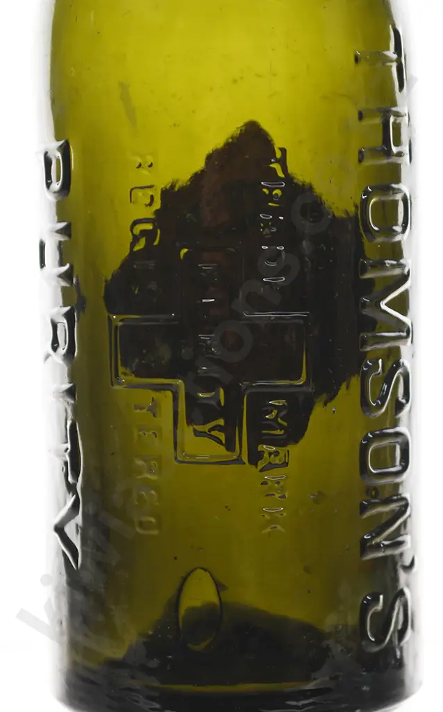 THOMSON'S DUNEDIN DARK GREEN CROWN TOP, 12oz WITH LABEL Image 1++