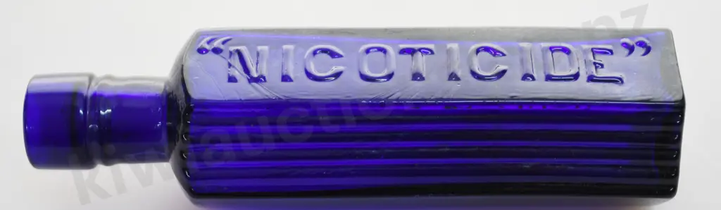 COLBALT BLUE NICOTICIDE BOTTLE Image 1++