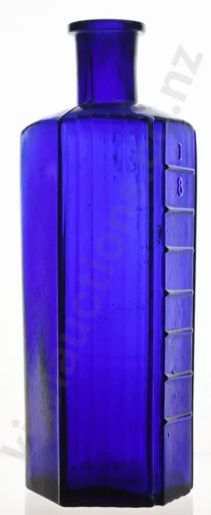 UNUSUAL 8oz COBALT BLUE POISON Image 1++