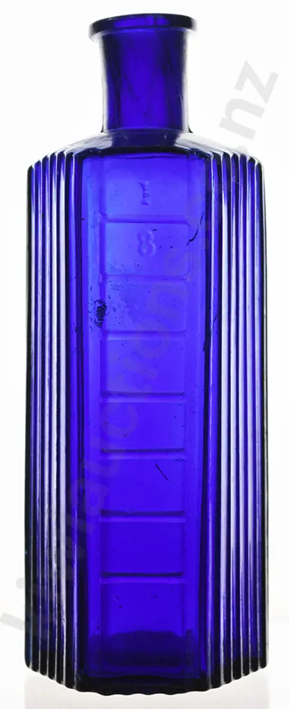 UNUSUAL 8oz COBALT BLUE POISON Image 1++