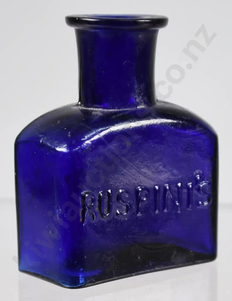 RUSPINI'S STYPTIC SMALL COBALT BLUE BOTTLE Image 1++