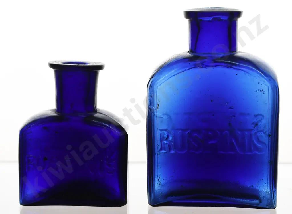 RUSPINI'S STYPTIC SMALL COBALT BLUE BOTTLE Image 1++