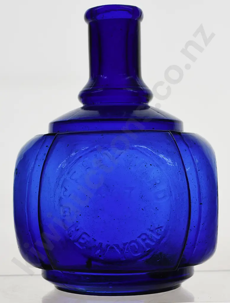 COBALT BLUE HAYWARD NEW YORK HAND FIRE GRENADE Image 1++
