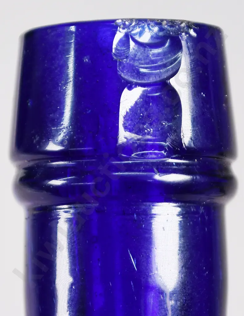 COLBALT BLUE CASTER OIL BOTTLES Image 1++