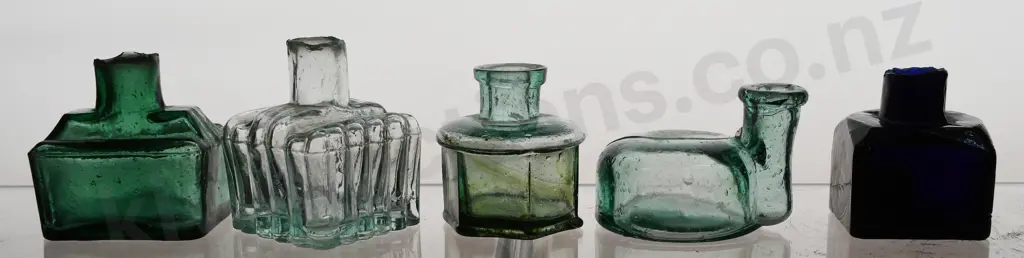 COLLECTION OF SMALL INK BOTTLES Image 1++