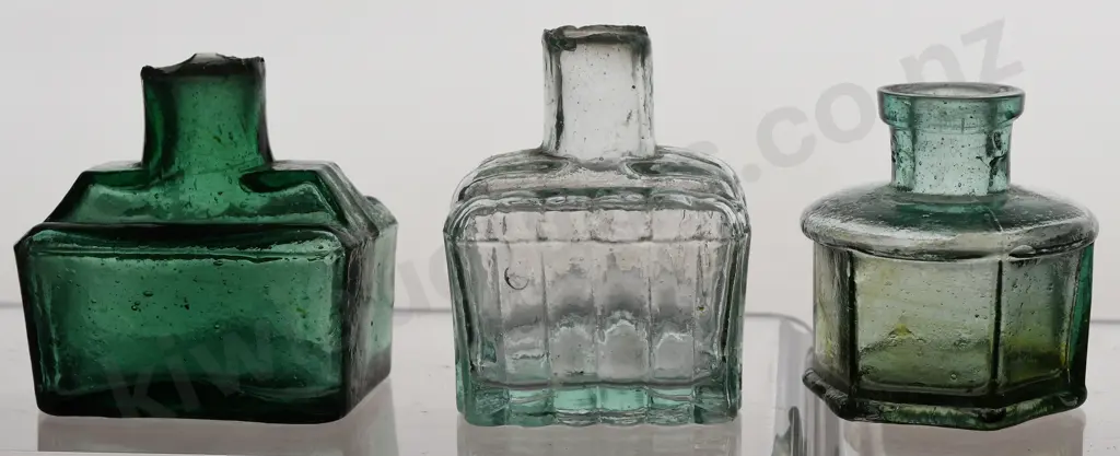 COLLECTION OF SMALL INK BOTTLES Image 1++