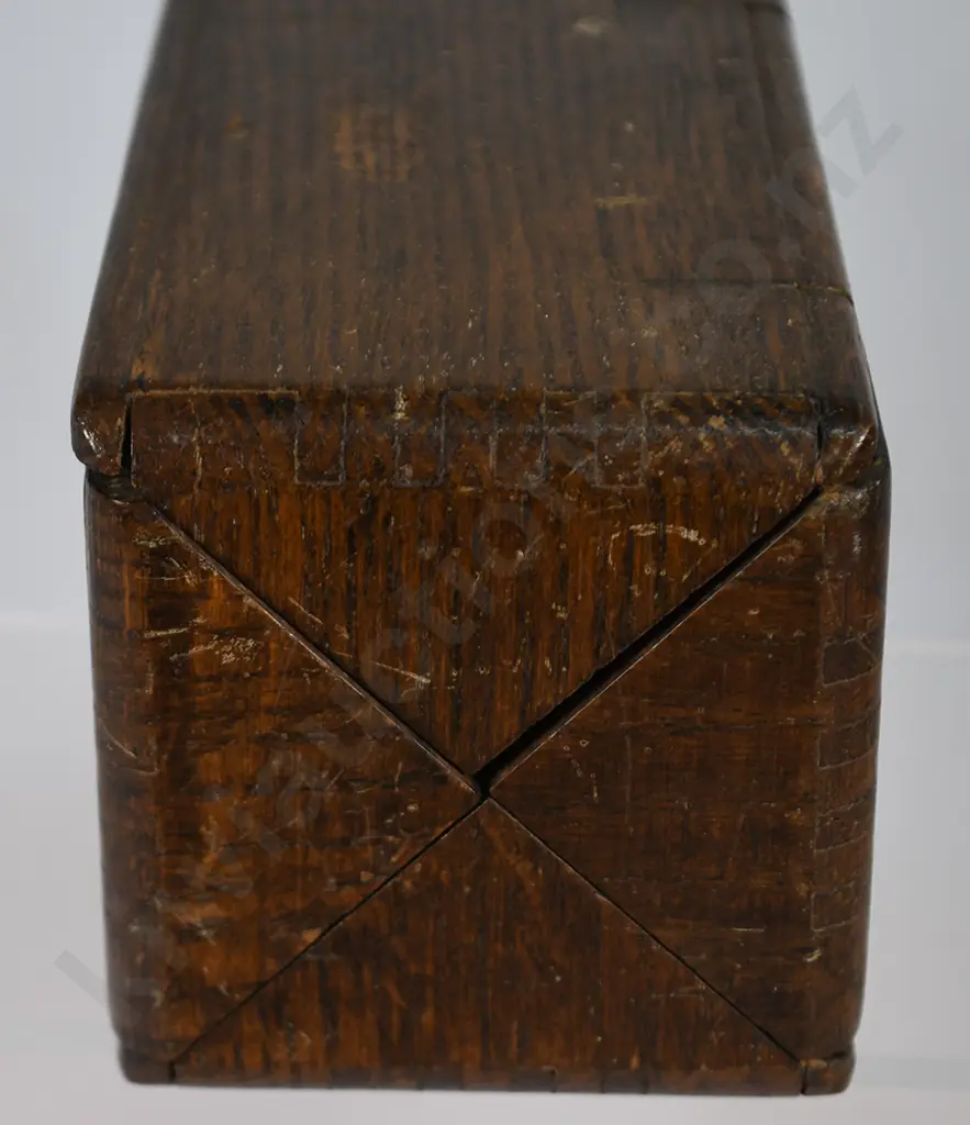 1889 SINGER SEWING MACHINE OAK PUZZLE BOX Image 1++