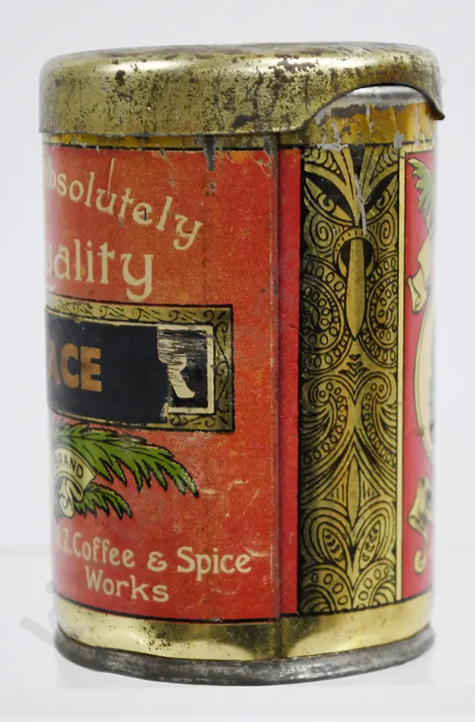 WILSON BALK & CO LTD DUNEDIN TIKI BRAND COFFEE TIN Image 1++