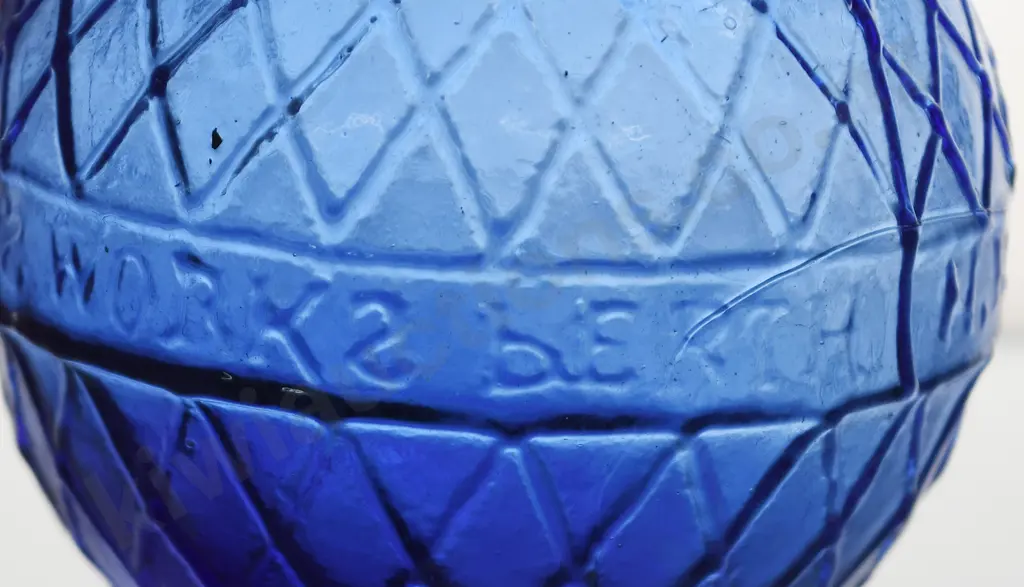 N B GLASS WORKS PERTH TARGET BLUE, MID BLUE Image 1++