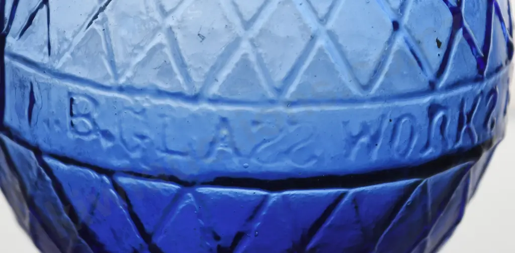 N B GLASS WORKS PERTH TARGET BLUE, MID BLUE Image 1++
