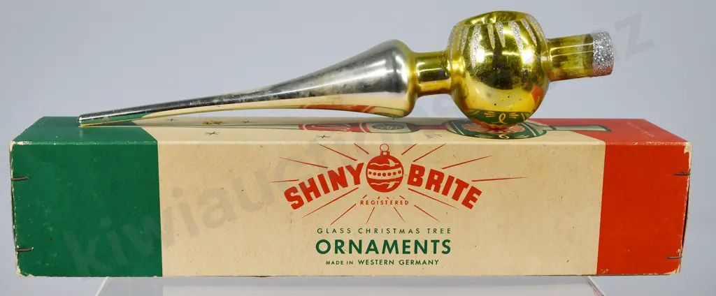 SHINY BRITE GLASS CHRISTMAS TREE ORNAMENT Image 1++