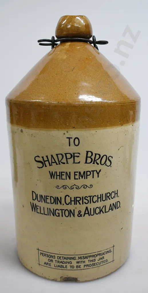 SHARPE BROS 4 CITIES STONE JAR Image 1++