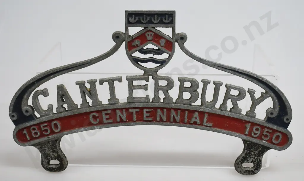 CANTERBURY CENTENNIAL CAR ADORNMENT Image 1++