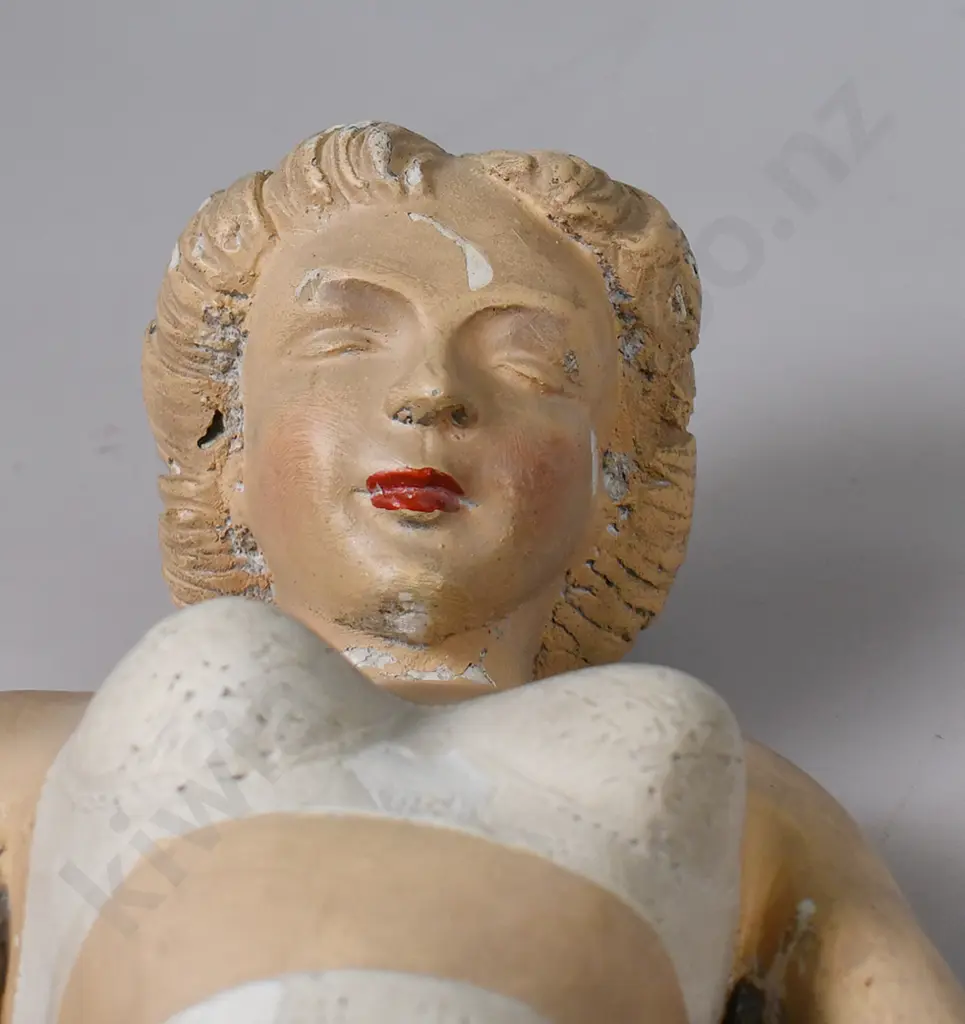 ADVERTISING PLASTER BUST EXCELSIOR CORSETRY Image 1++