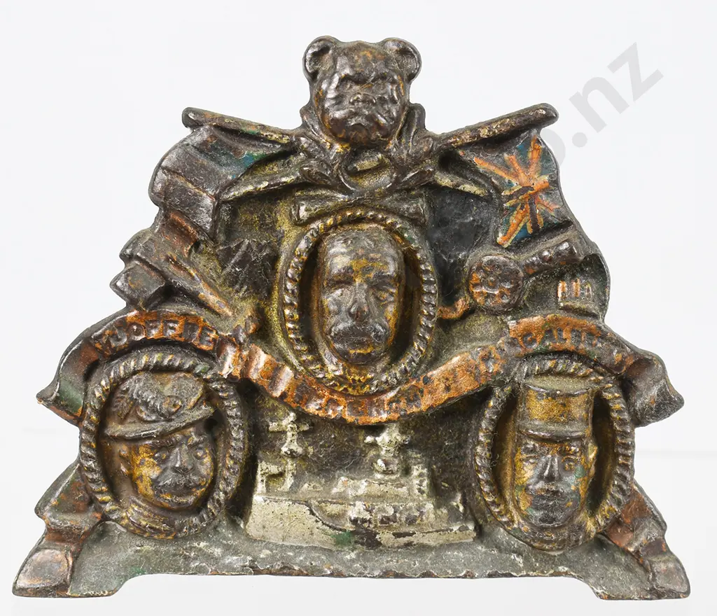 CAST IRON MONEY BANK, THE ALLIES BANK Image 1++