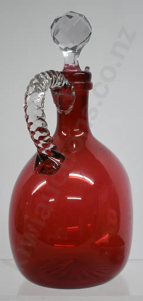 RUBY GLASS DECANTER Image 1++