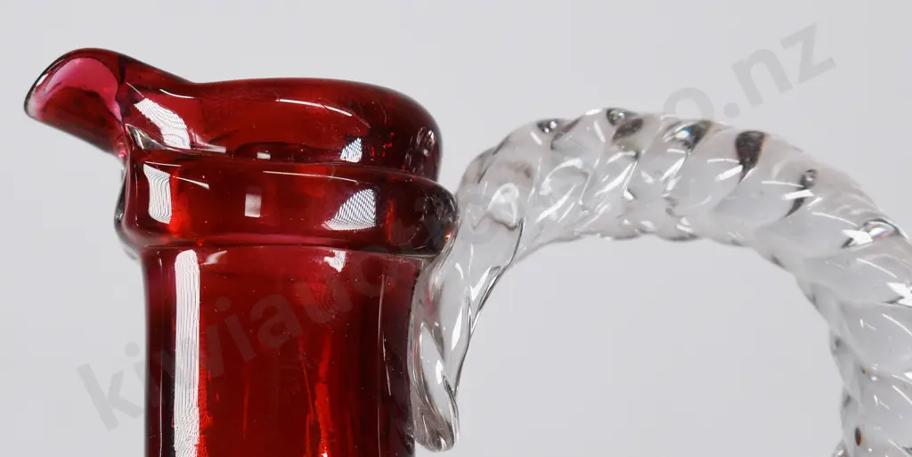 RUBY GLASS DECANTER Image 1++