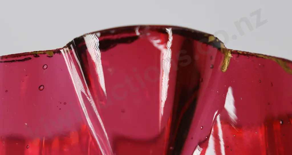 RUBY GLASS JUG, OTAGO EXHIBITION 1898 Image 1++