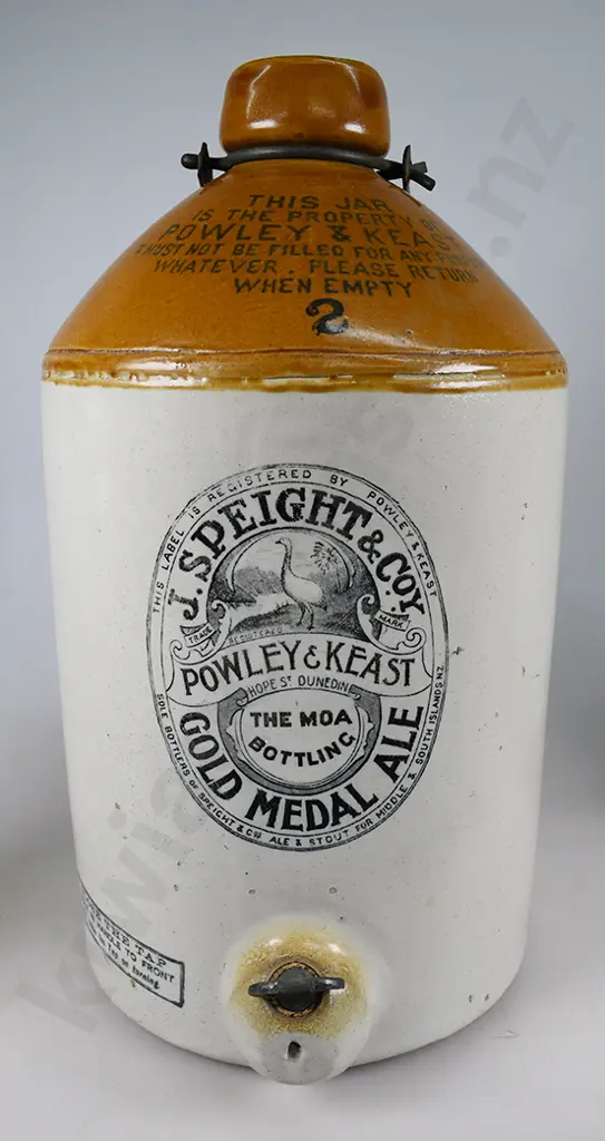 POWLEY & KEAST SPEIGHTS DUNEDIN STONE JAR Image 1++