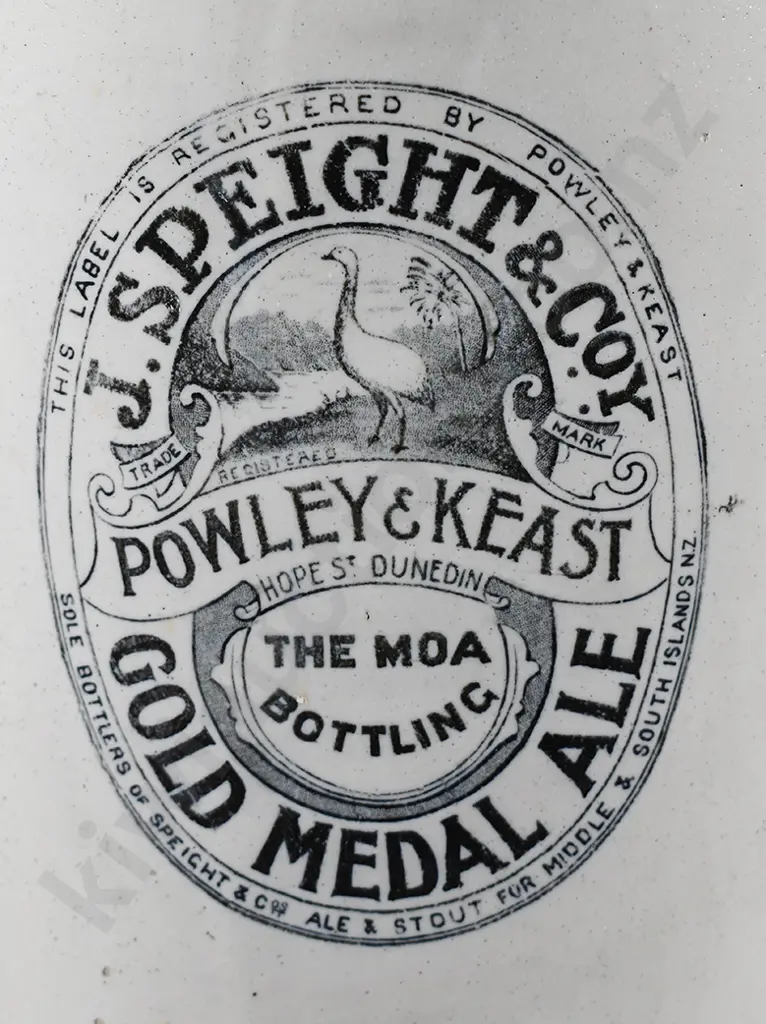 POWLEY & KEAST SPEIGHTS DUNEDIN STONE JAR Image 1++