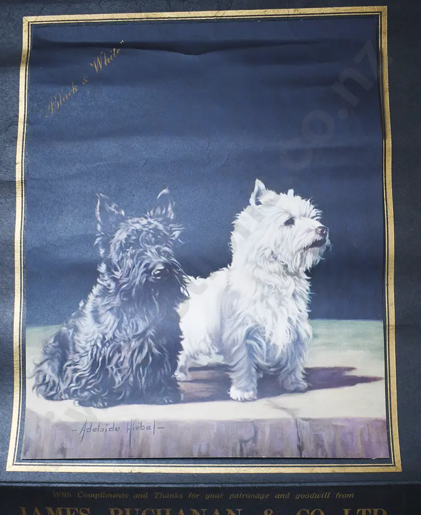 JAMES BUCHANAN/N.Z. BREWERIES 1939 CALENDAR Image 1++