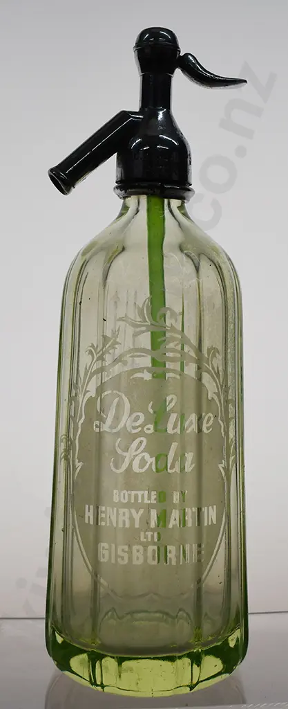 URANIUM GLASS MARTIN GISBORNE LIME SYPHON Image 1++