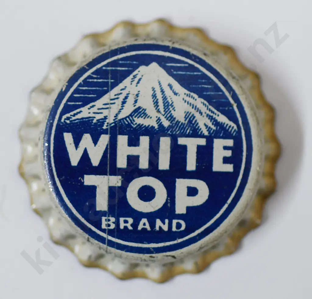 WHITE TOP BRAND (TARANAKI BREWERY) CROWN TOP BOTTLE CAP Image 1++
