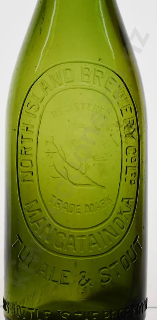 NORTH ISLAND BREWERY MANGATAINOKA TUI CROWN TOP BEER Image 1++