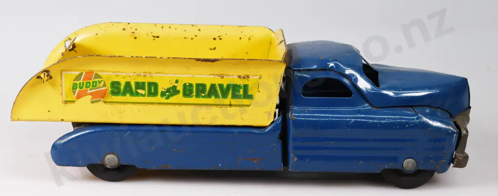 BUDDY L ARMY TRUCK & SAND AND GRAVEL DUMP TRUCK Image 1++