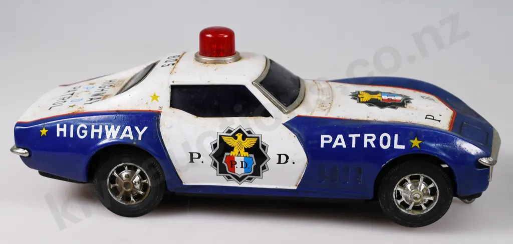HIGHWAY PATROL PRESSED TIN CARS Image 1++