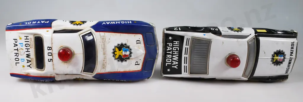 HIGHWAY PATROL PRESSED TIN CARS Image 1++