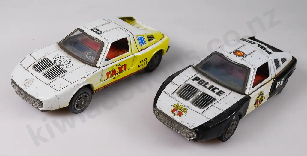 JAPANESE MODEL CARS DUNE BUGGY & ARMY TRAILER Image 1++