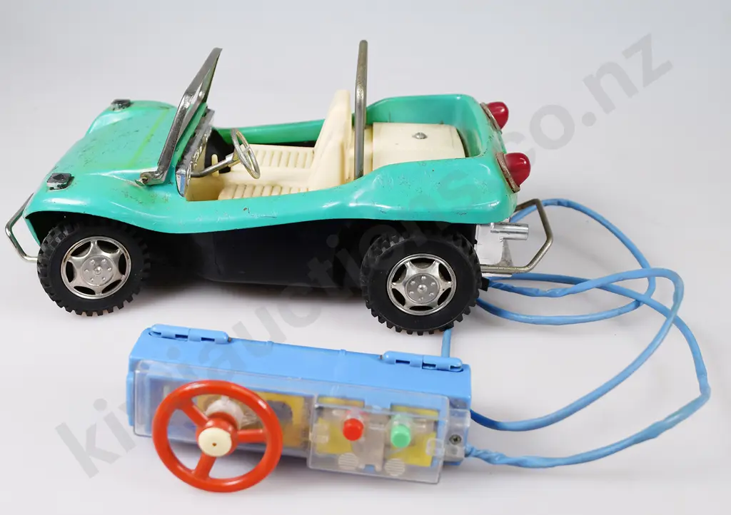 JAPANESE MODEL CARS DUNE BUGGY & ARMY TRAILER Image 1++
