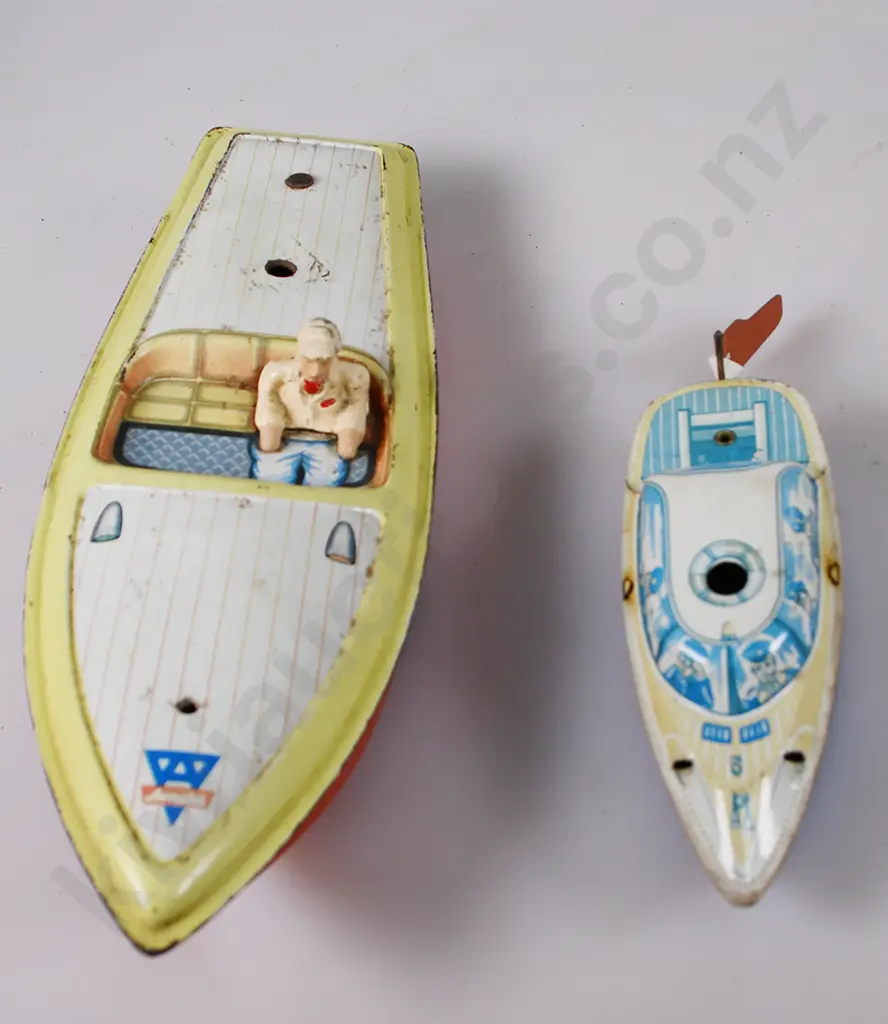 TIN TOY BOATS & AIR FORCE PLANE Image 1++
