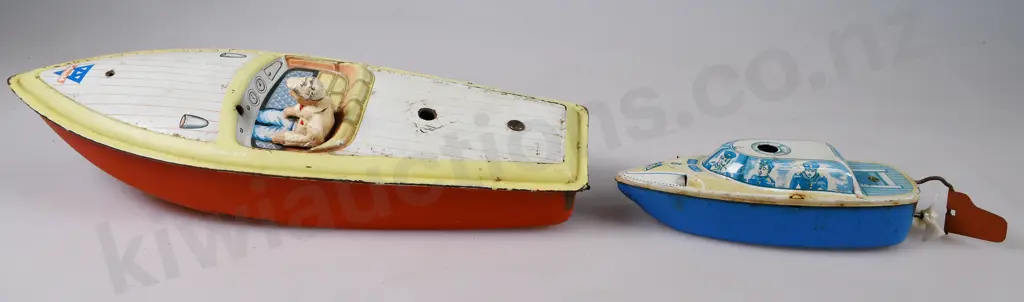 TIN TOY BOATS & AIR FORCE PLANE Image 1++