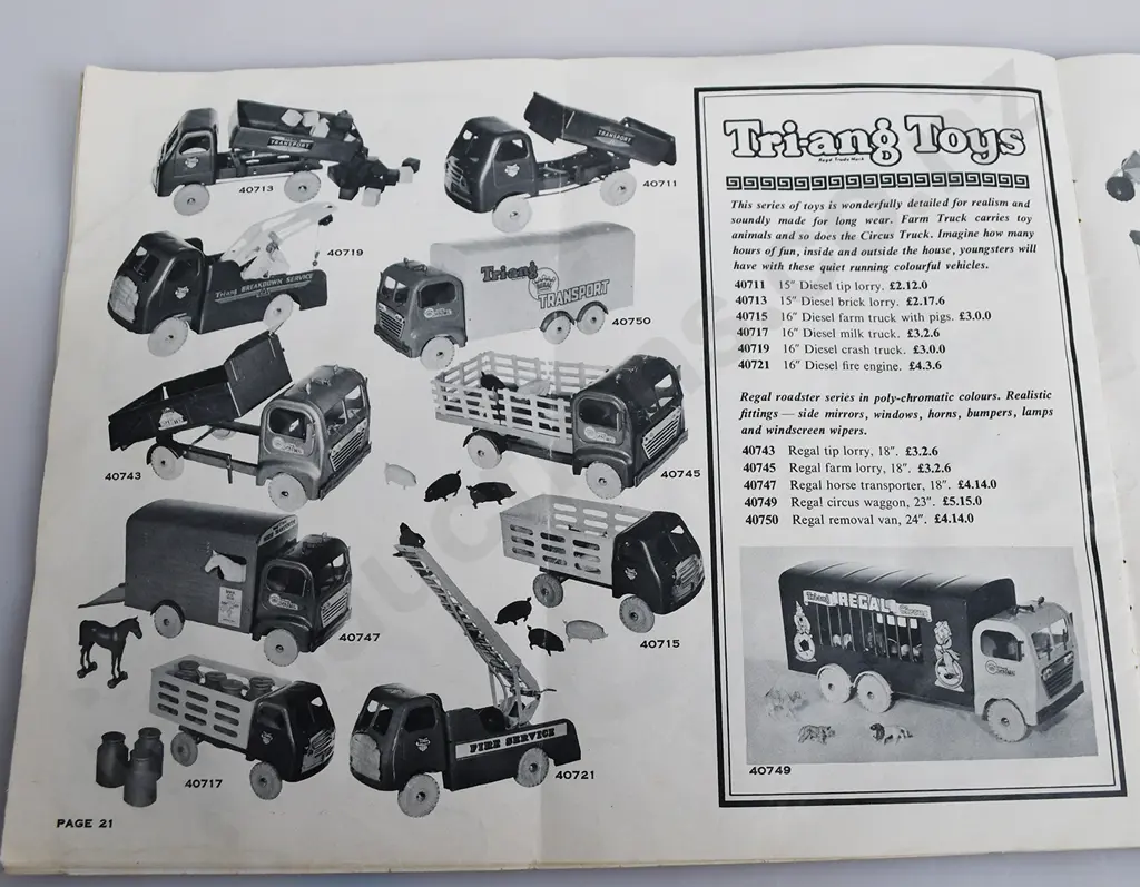 TRI-ANG AND PEDIGREE TOYS CATALOUGE Image 1++