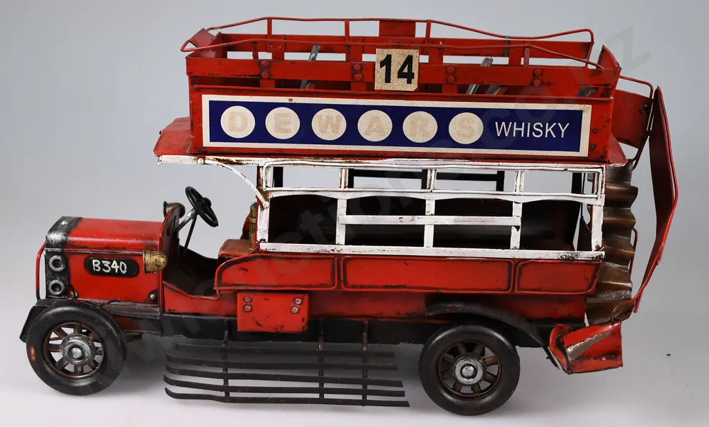 TINPLATE OPEN TOP DOUBLE DECKER BUS Image 1++