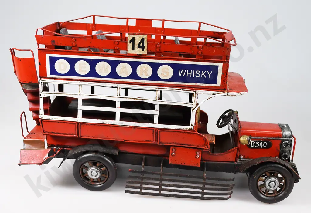 TINPLATE OPEN TOP DOUBLE DECKER BUS Image 1++