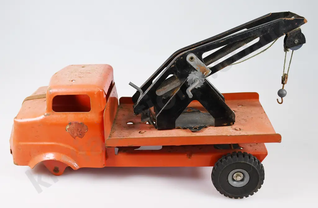 TRIANG CRASH TRUCK, FLAT DECK TRUCK Image 1++